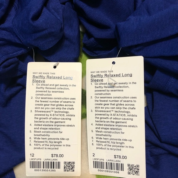 Lululemon Nwt Swiftly Relaxed LS - Picture 6 of 6